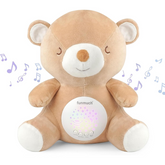 Plush Baby Soother Teddy Bear – White Noise Machine, Night Light Star Projector & Lullabies | Newborn Sleep Aid